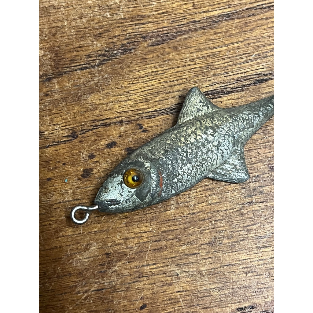 RARE Vintage Fred Arbogast Tin Liz Metal Fishing Lure Tackle Spin Tail (1927-29)