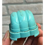 Vintage Ring Presentation Box Celluloid Turquoise Blue Art Deco Fueger Peoria IL