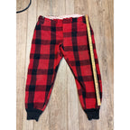 Vintage 70s Red Flannels Distressed Malone Pans Flannel Wool Fall Heavy duty Pants Trousers