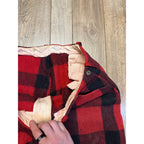 Vintage 70s Red Flannels Distressed Malone Pans Flannel Wool Fall Heavy duty Pants Trousers