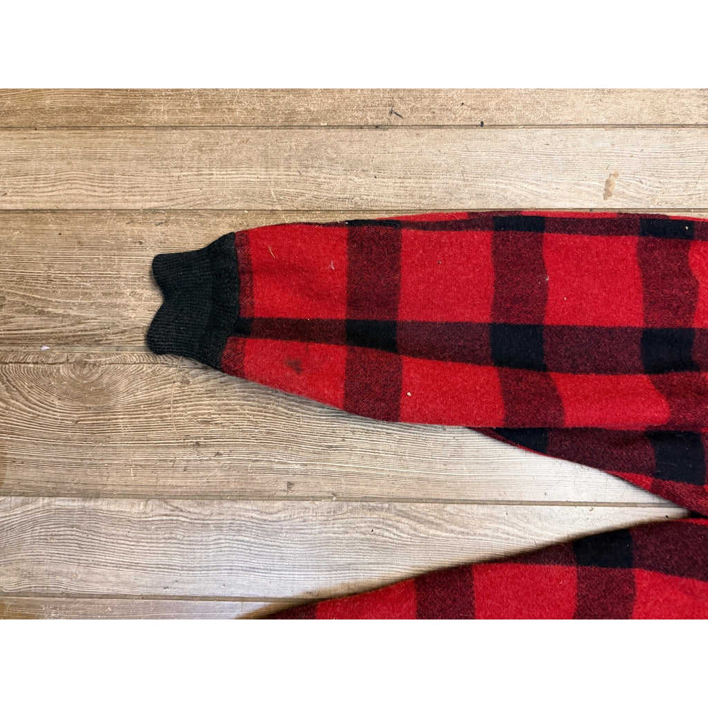 Vintage 70s Red Flannels Distressed Malone Pans Flannel Wool Fall Heavy duty Pants Trousers