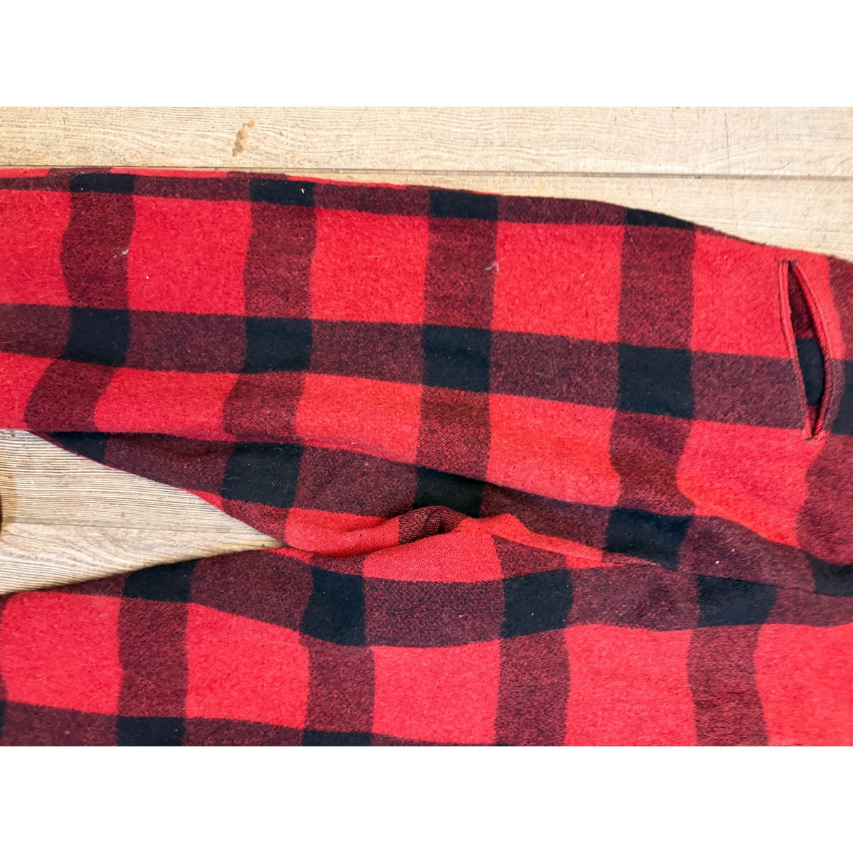 Vintage 70s Red Flannels Distressed Malone Pans Flannel Wool Fall Heavy duty Pants Trousers