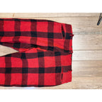 Vintage 70s Red Flannels Distressed Malone Pans Flannel Wool Fall Heavy duty Pants Trousers