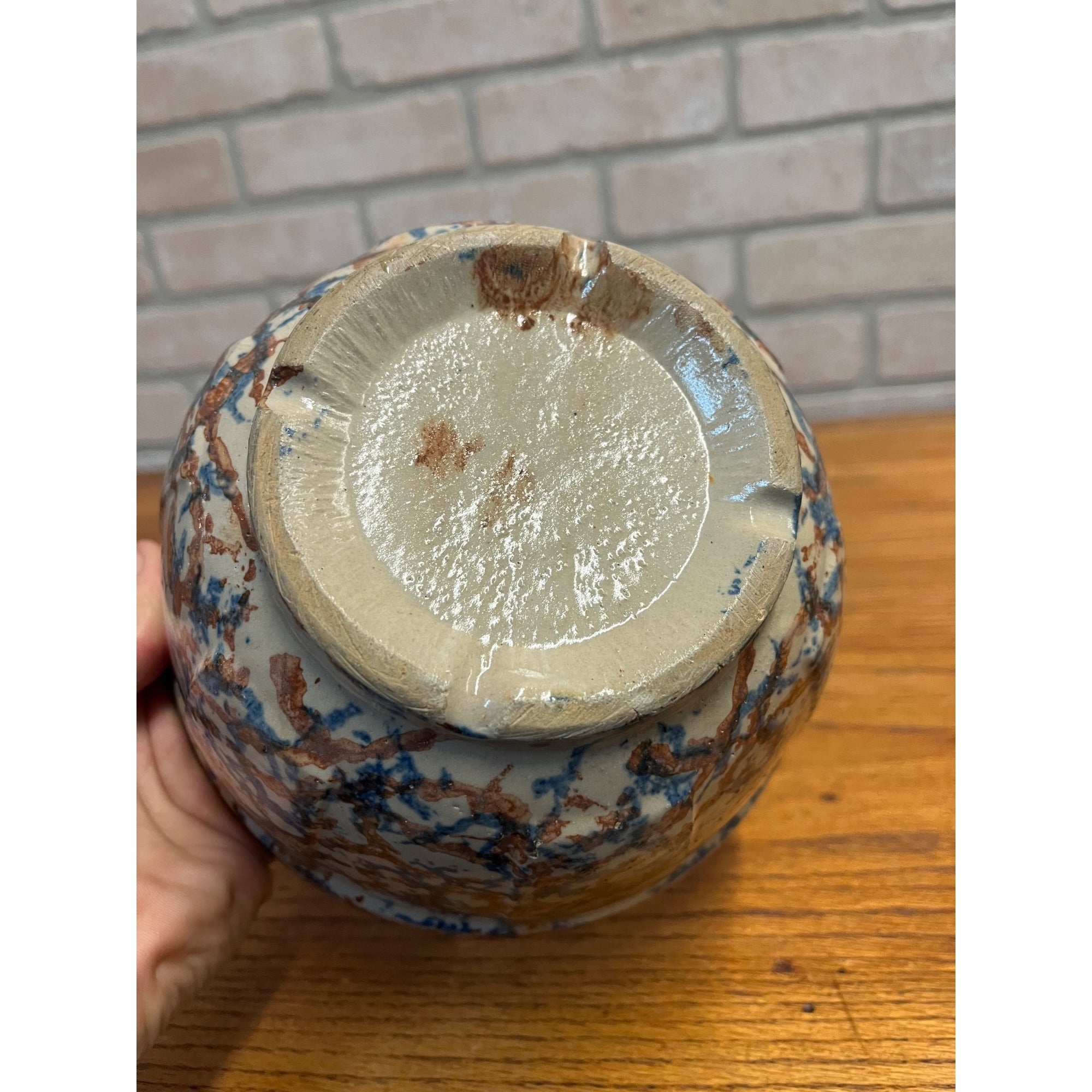 Vintage Red Wing Stoneware Co. Sponegware Mixing Bowl 7.5" x 4.5"