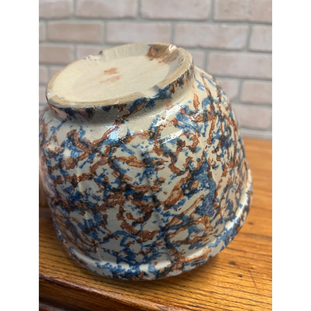 Vintage Red Wing Stoneware Co. Sponegware Mixing Bowl 7.5" x 4.5"