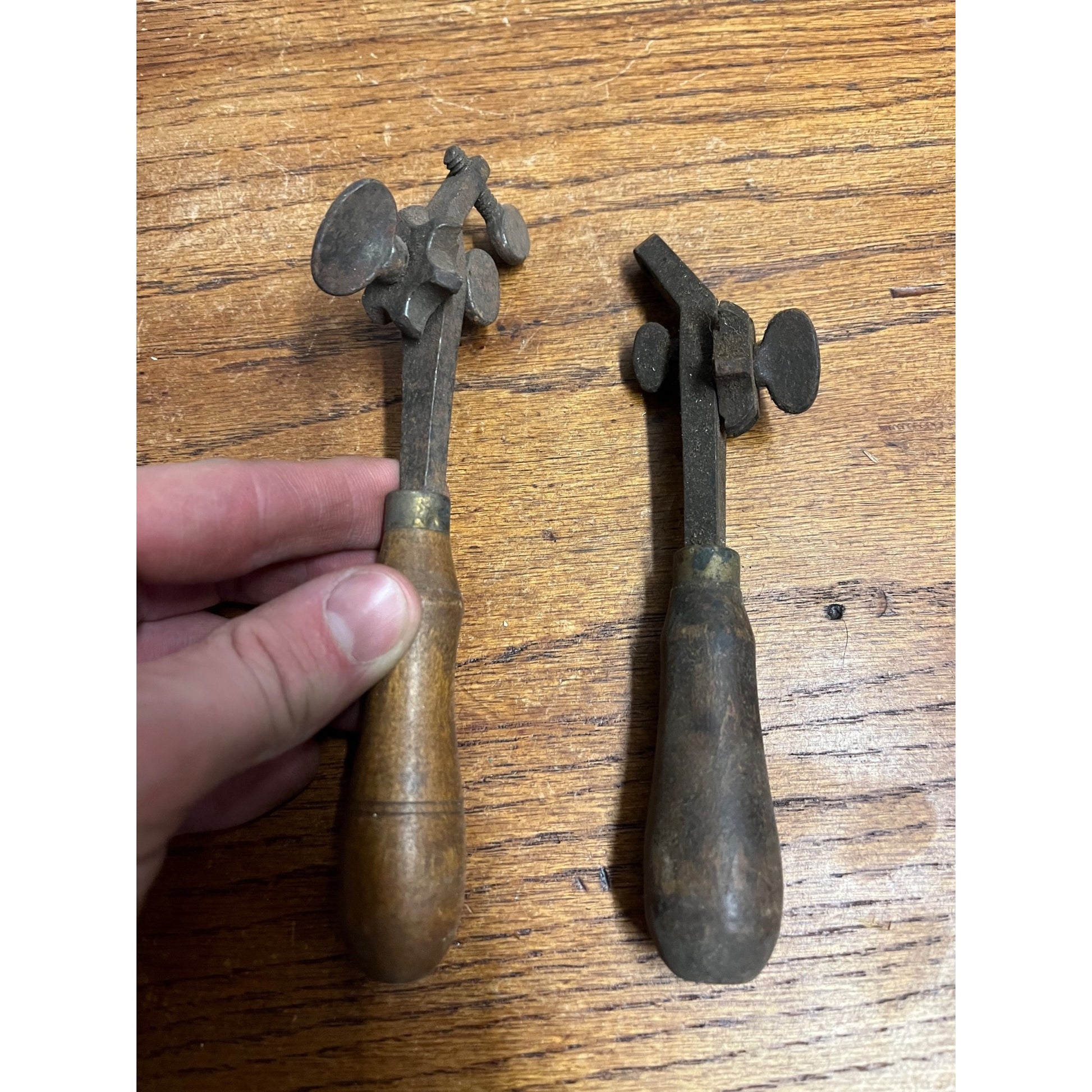 Antique Vintage Wood Handle Saw Set Tools