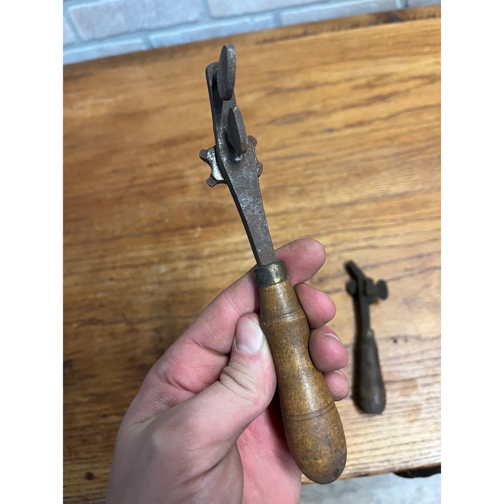 Antique Vintage Wood Handle Saw Set Tools