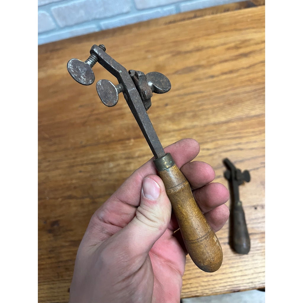 Antique Vintage Wood Handle Saw Set Tools