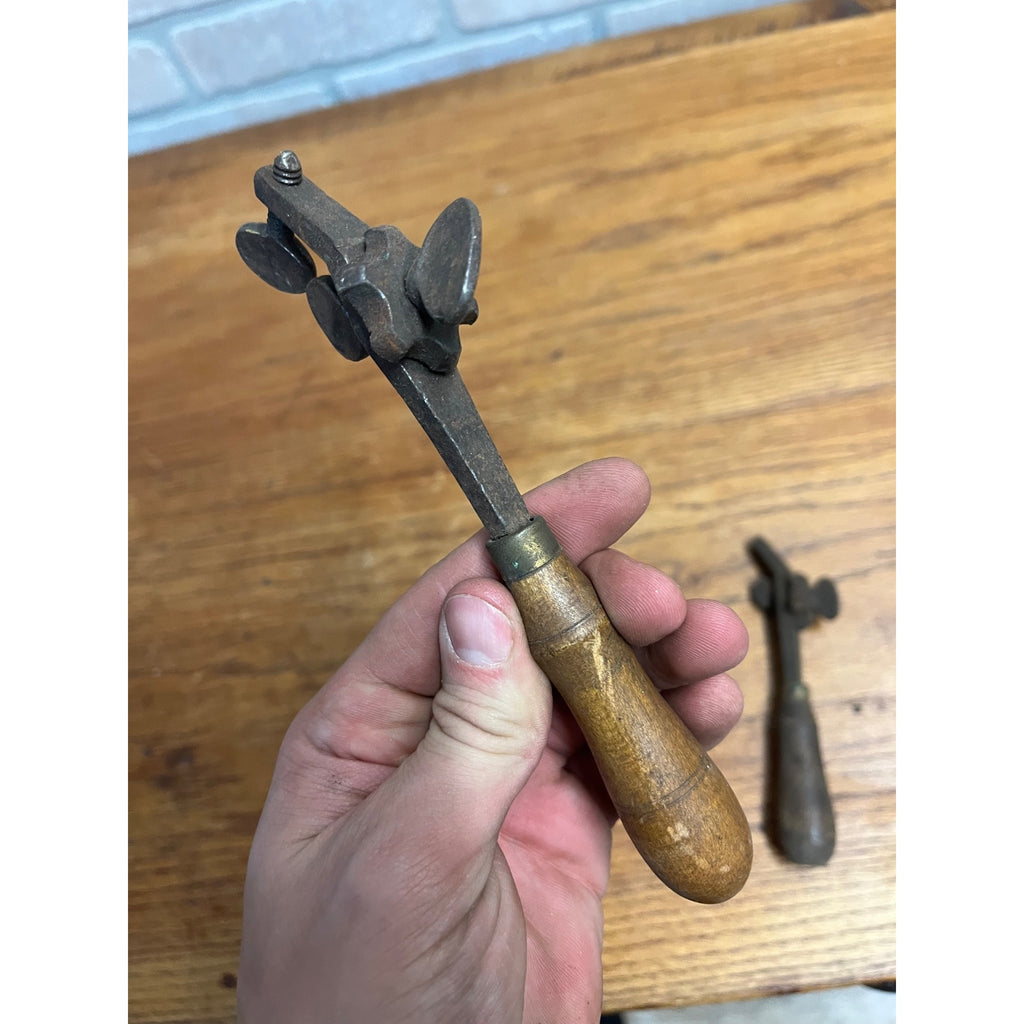 Antique Vintage Wood Handle Saw Set Tools