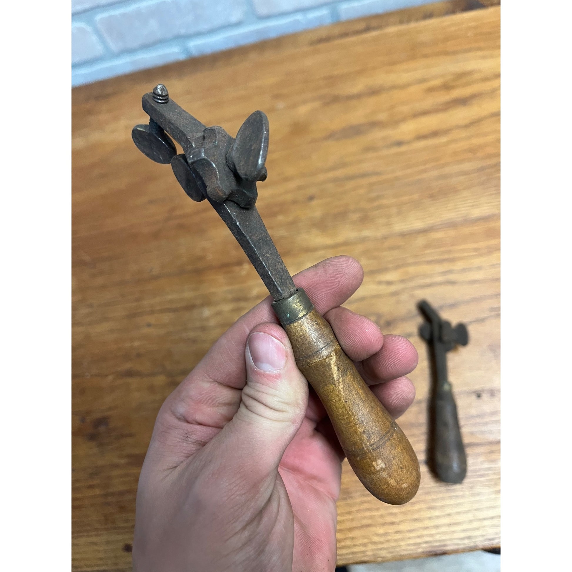 Antique Vintage Wood Handle Saw Set Tools