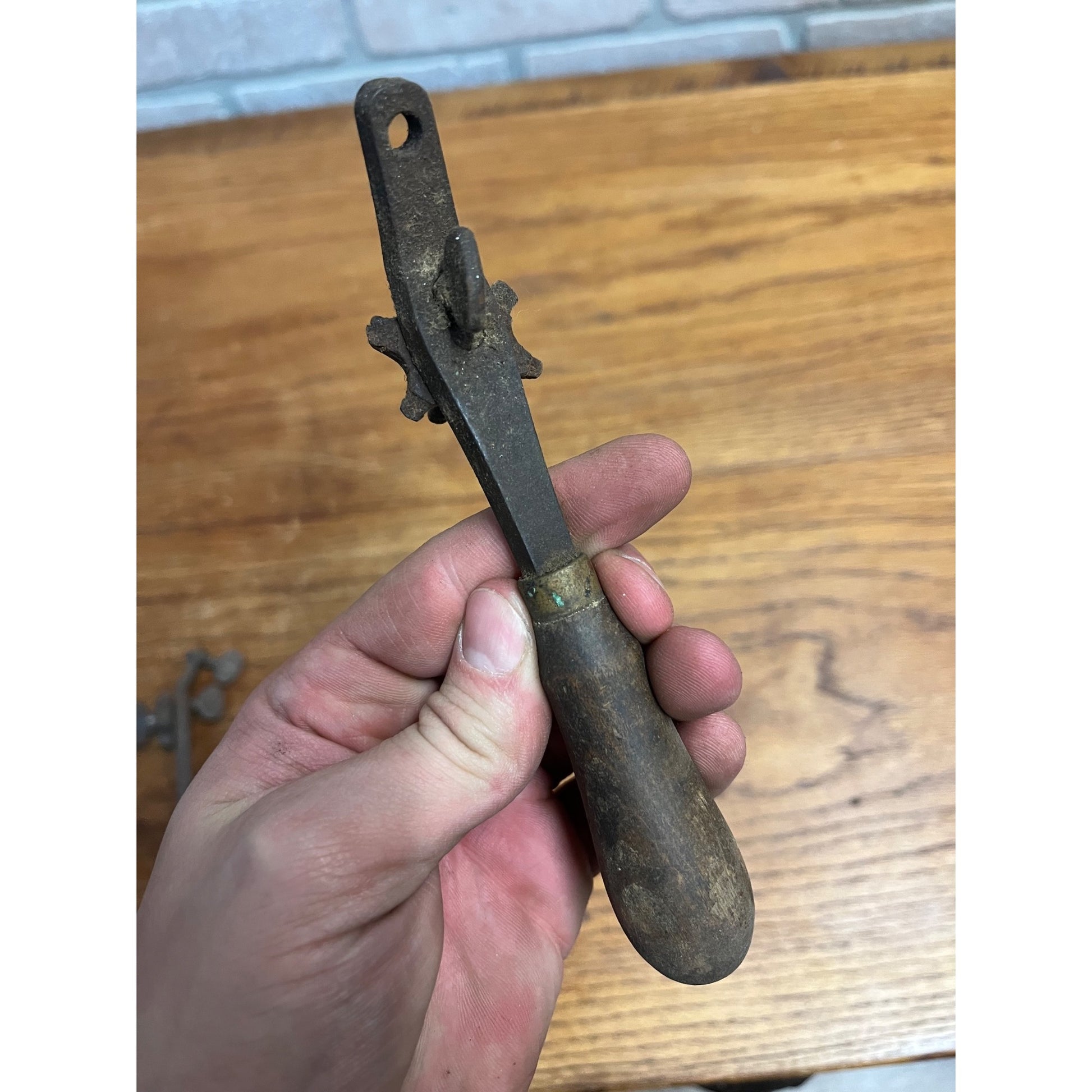 Antique Vintage Wood Handle Saw Set Tools