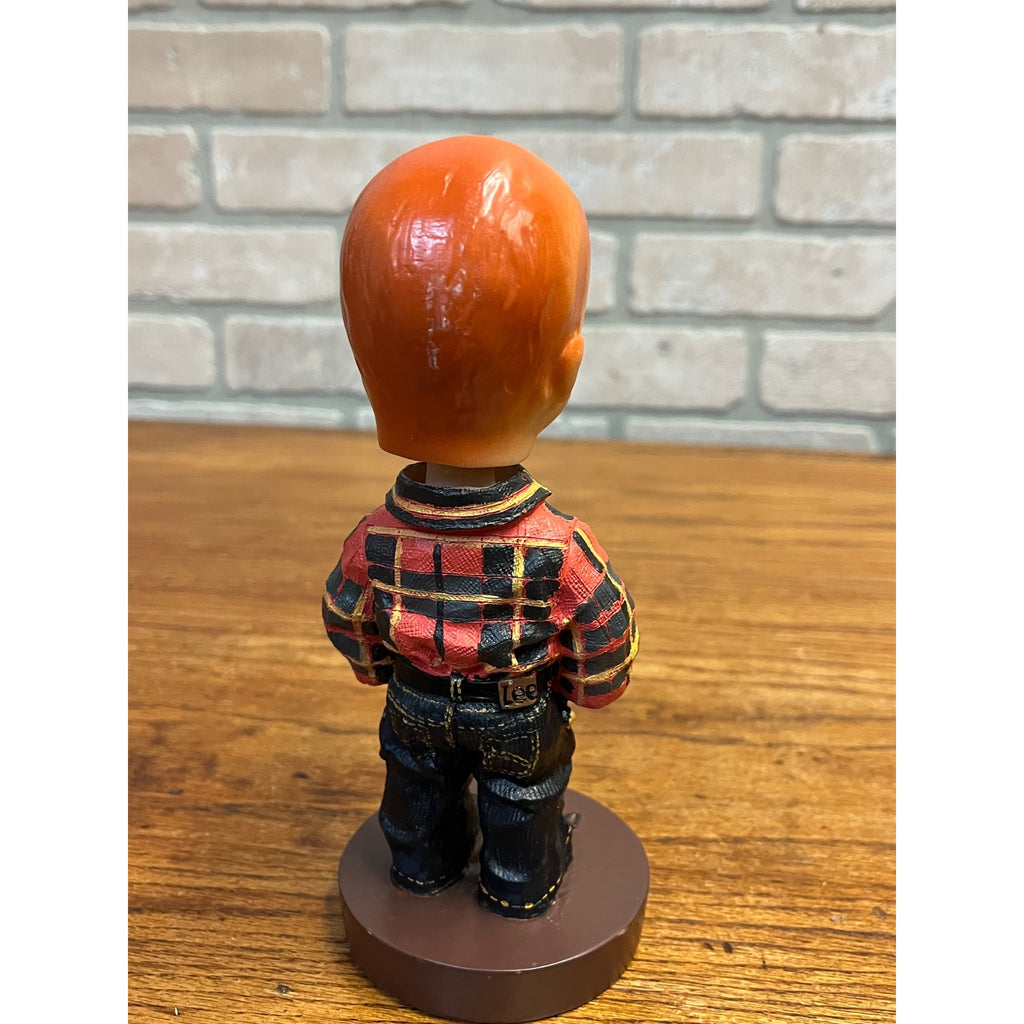 Vintage Lee Dungarees Buddy Lee Advertising Doll Bobblehead Figure Red Plaid