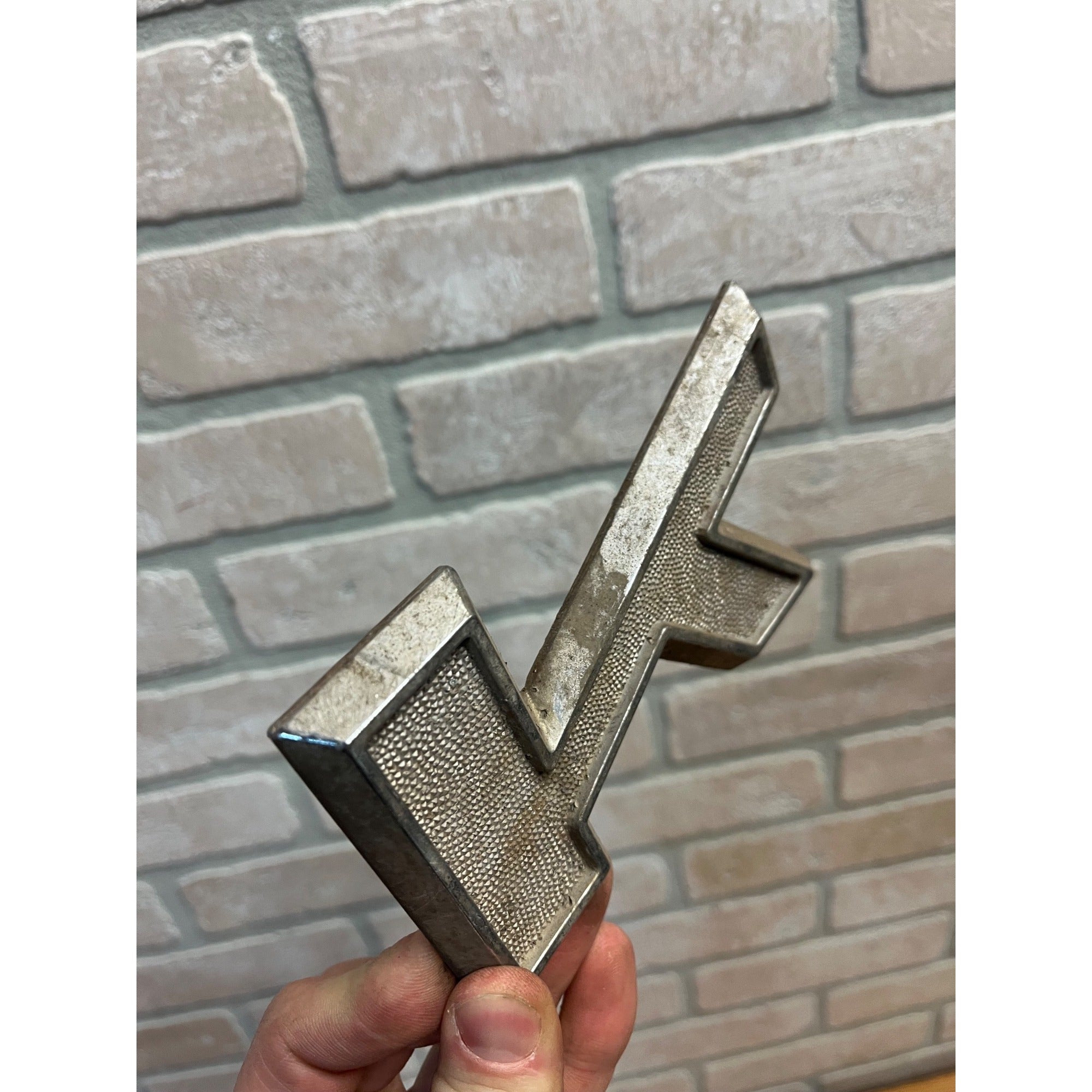 Mack Truck Metal Letter "K” Emblem - 4MR33-P4 - OEM Original Pebbled