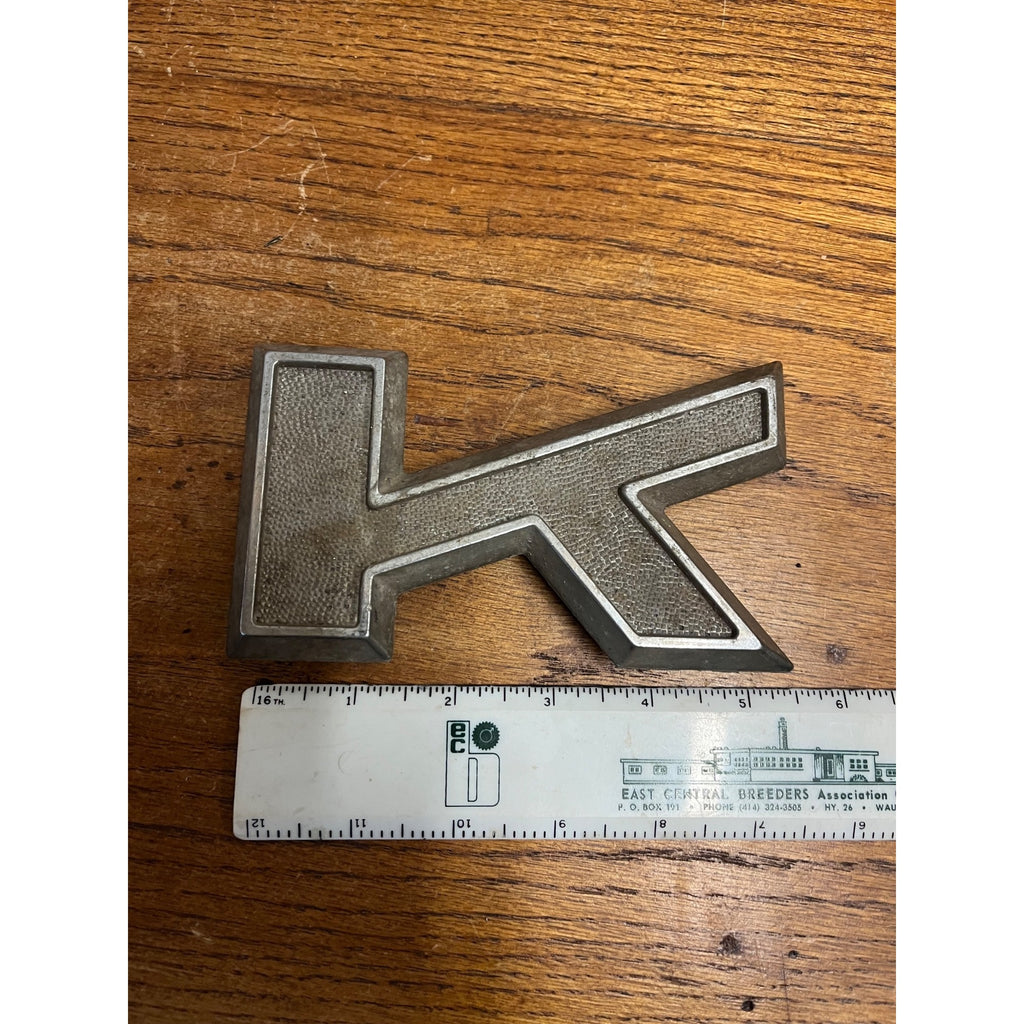 Mack Truck Metal Letter "K” Emblem - 4MR33-P4 - OEM Original Pebbled