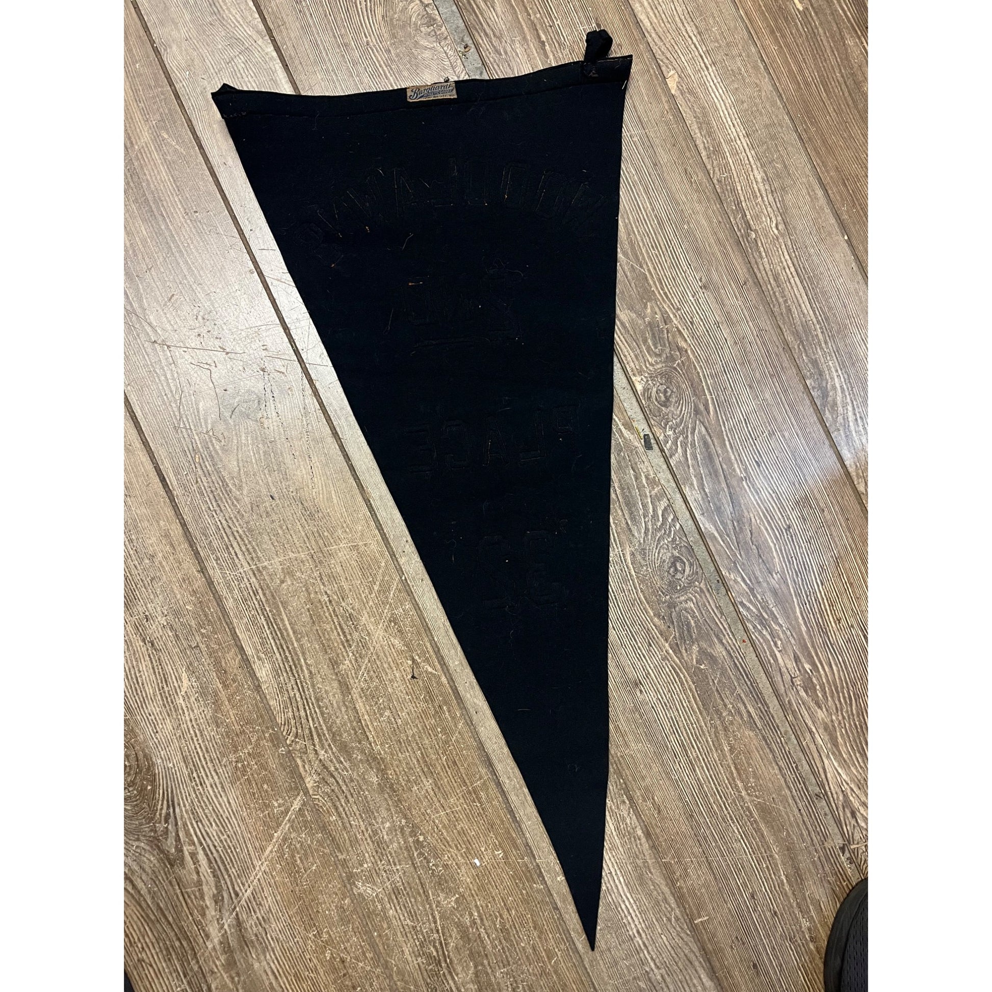 Vintage 1932 Woodlawns 2nd Place Felt Pennant Horse Racing