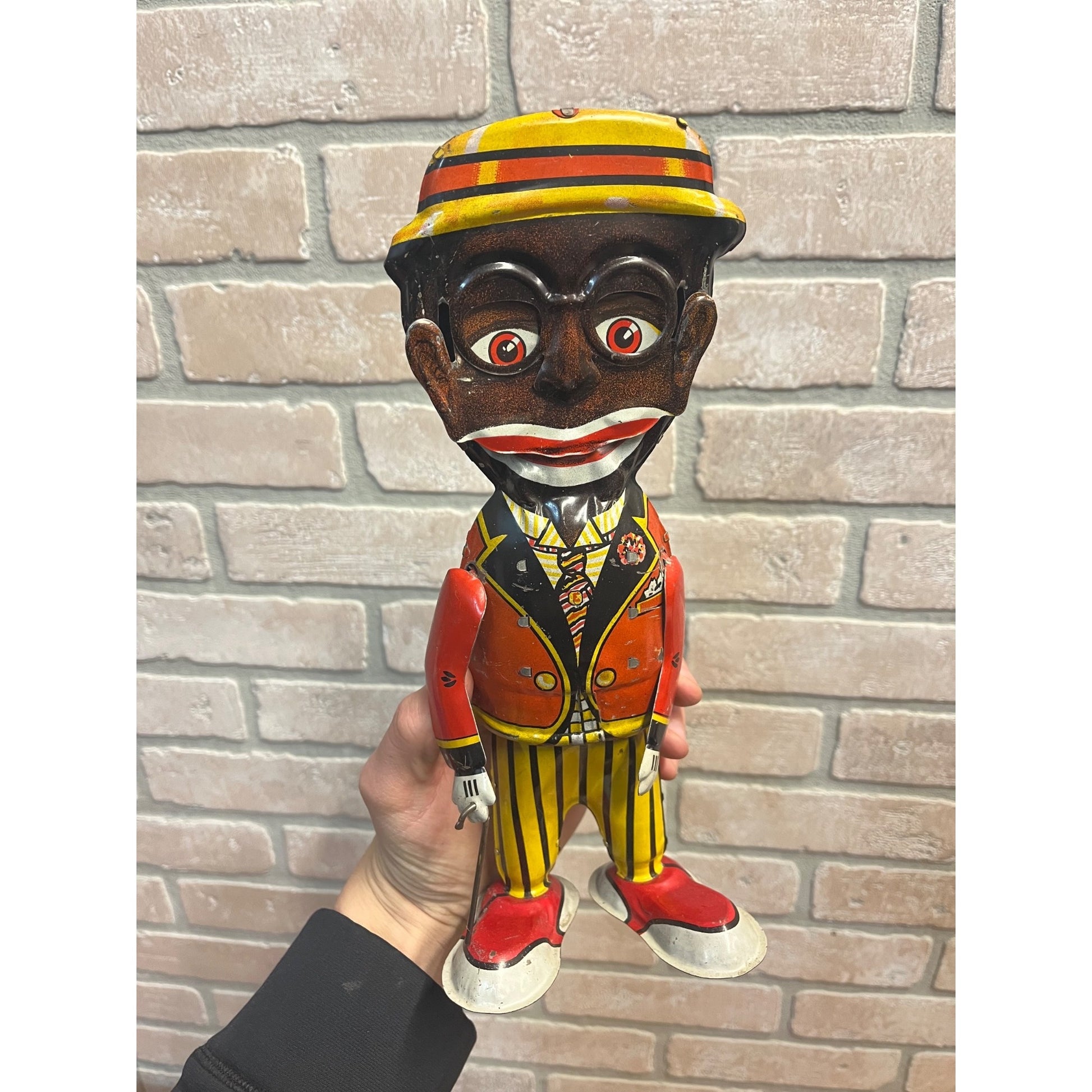 RARE Vintage Louis Marx & Co. Mammy's Boy Wind Up Tin Litho Walker Toy