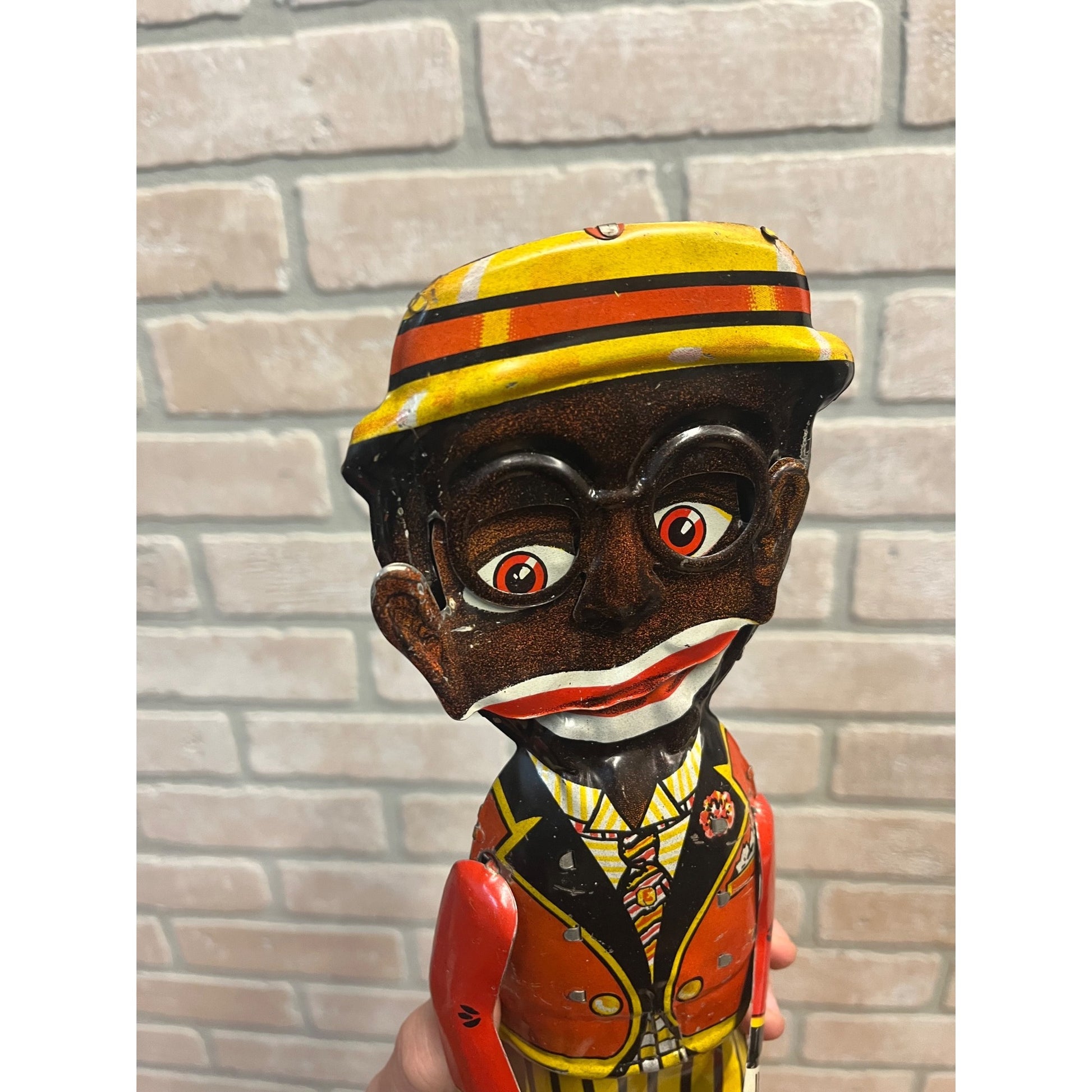 RARE Vintage Louis Marx & Co. Mammy's Boy Wind Up Tin Litho Walker Toy