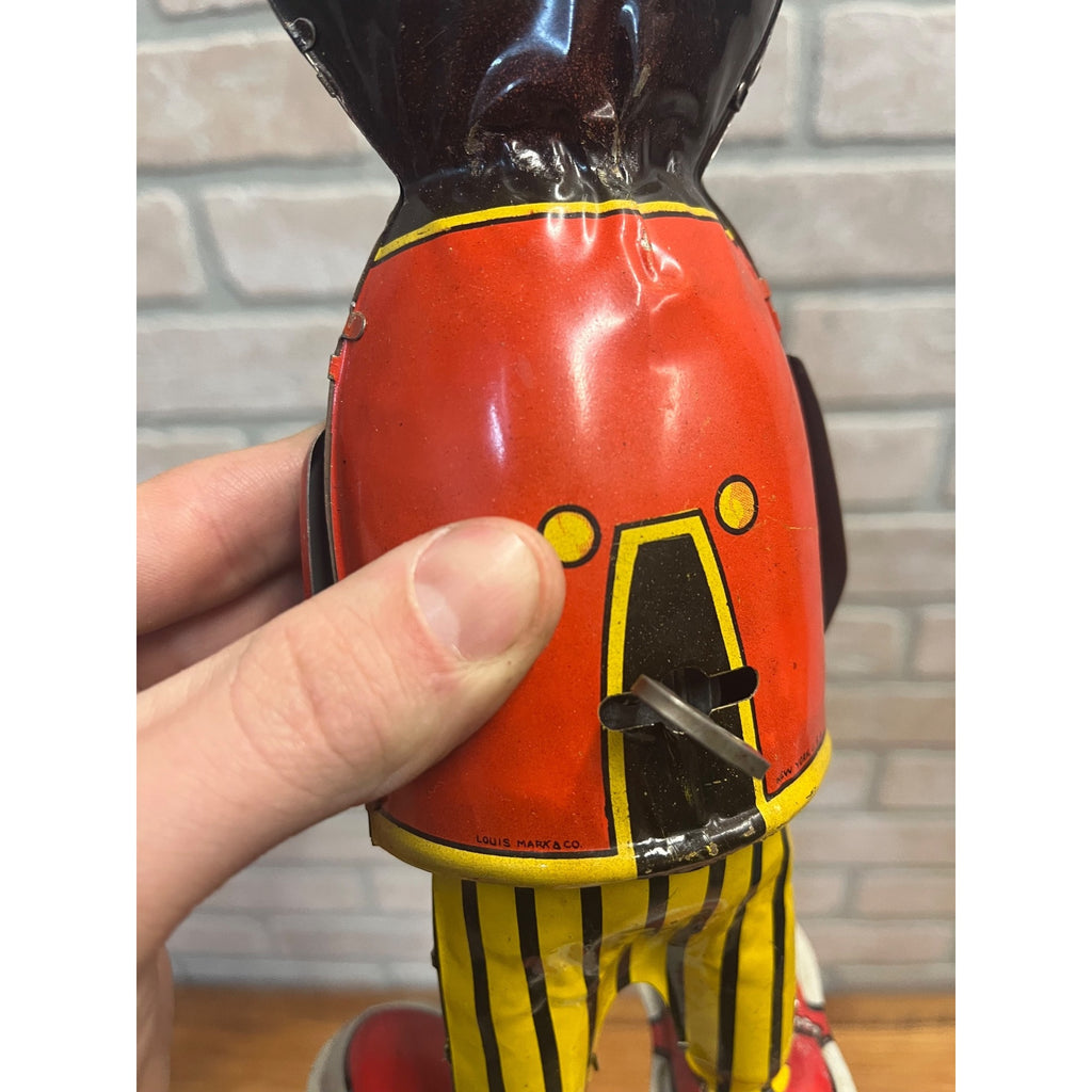RARE Vintage Louis Marx & Co. Mammy's Boy Wind Up Tin Litho Walker Toy
