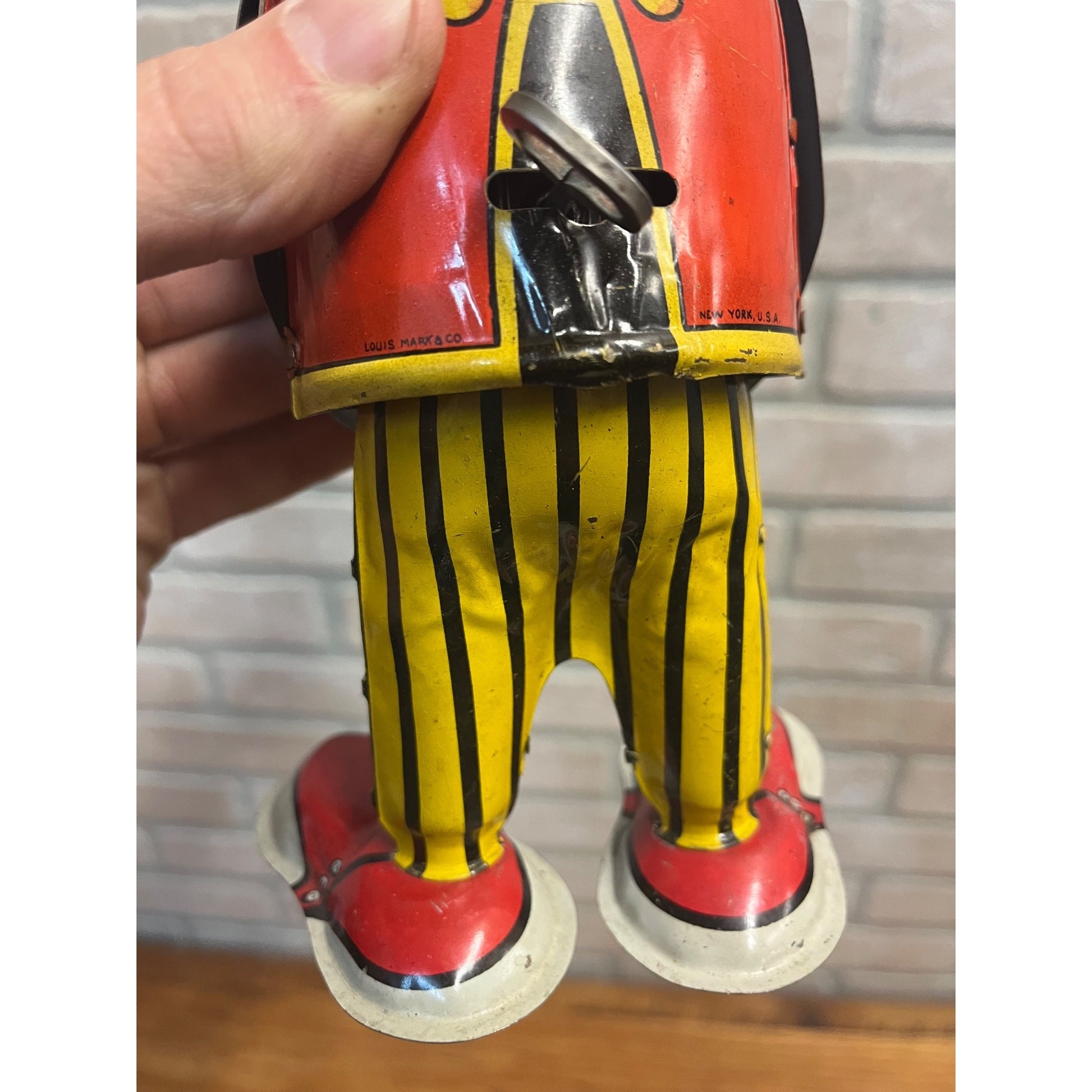 RARE Vintage Louis Marx & Co. Mammy's Boy Wind Up Tin Litho Walker Toy