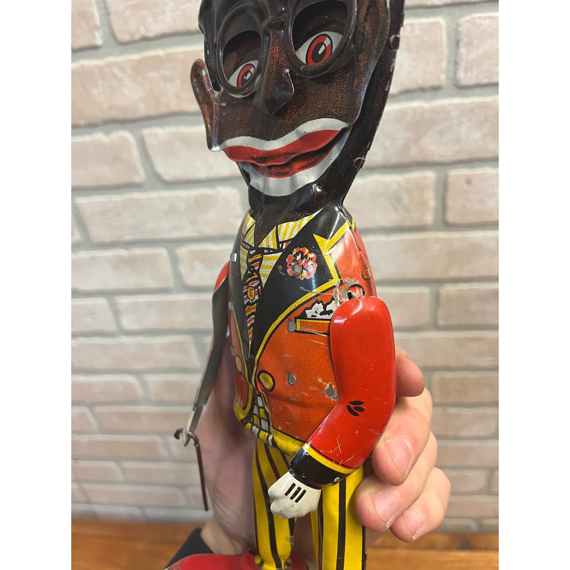 RARE Vintage Louis Marx & Co. Mammy's Boy Wind Up Tin Litho Walker Toy