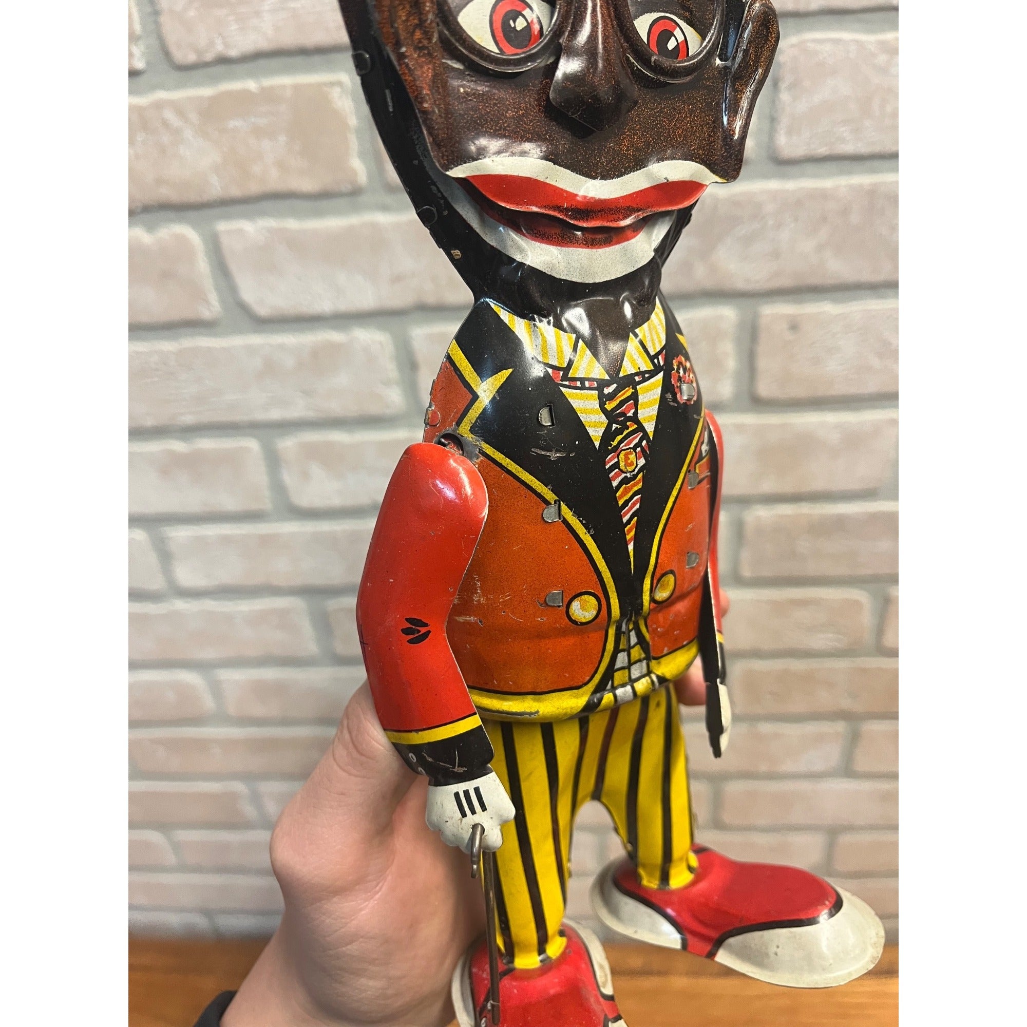RARE Vintage Louis Marx & Co. Mammy's Boy Wind Up Tin Litho Walker Toy