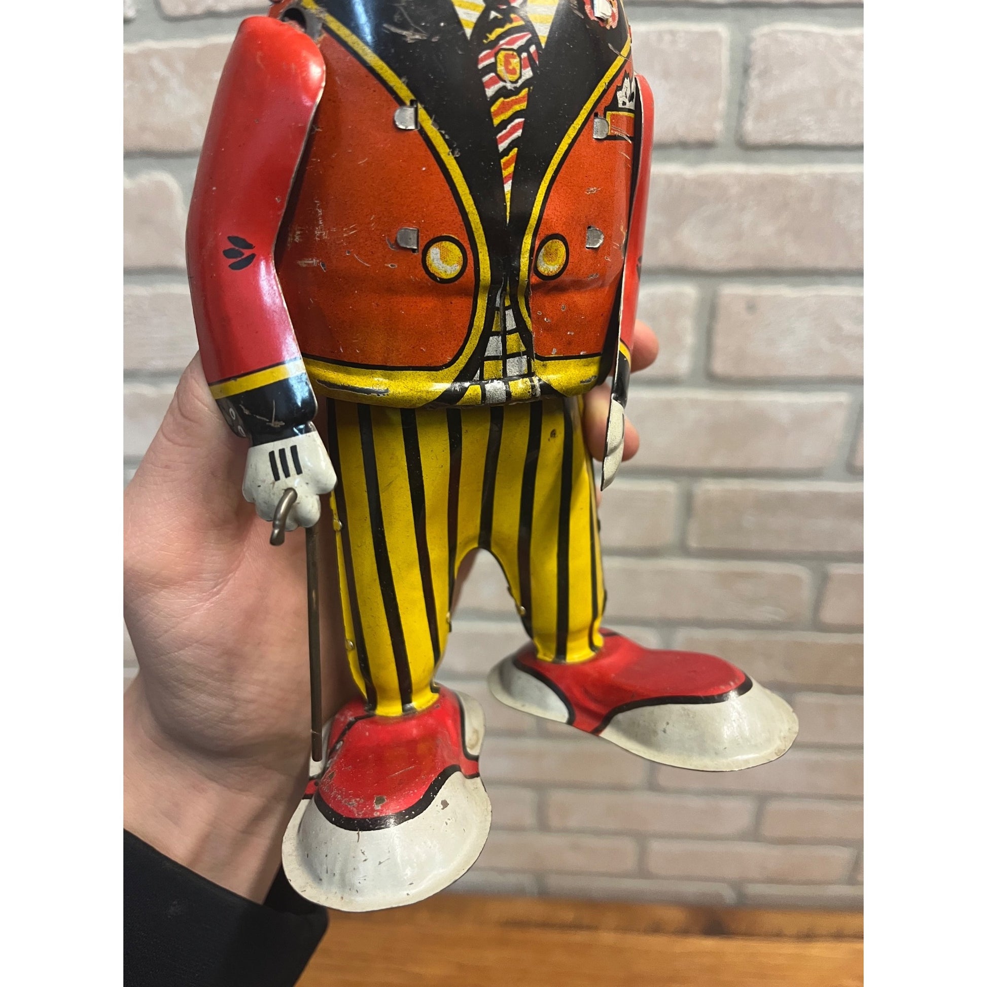 RARE Vintage Louis Marx & Co. Mammy's Boy Wind Up Tin Litho Walker Toy