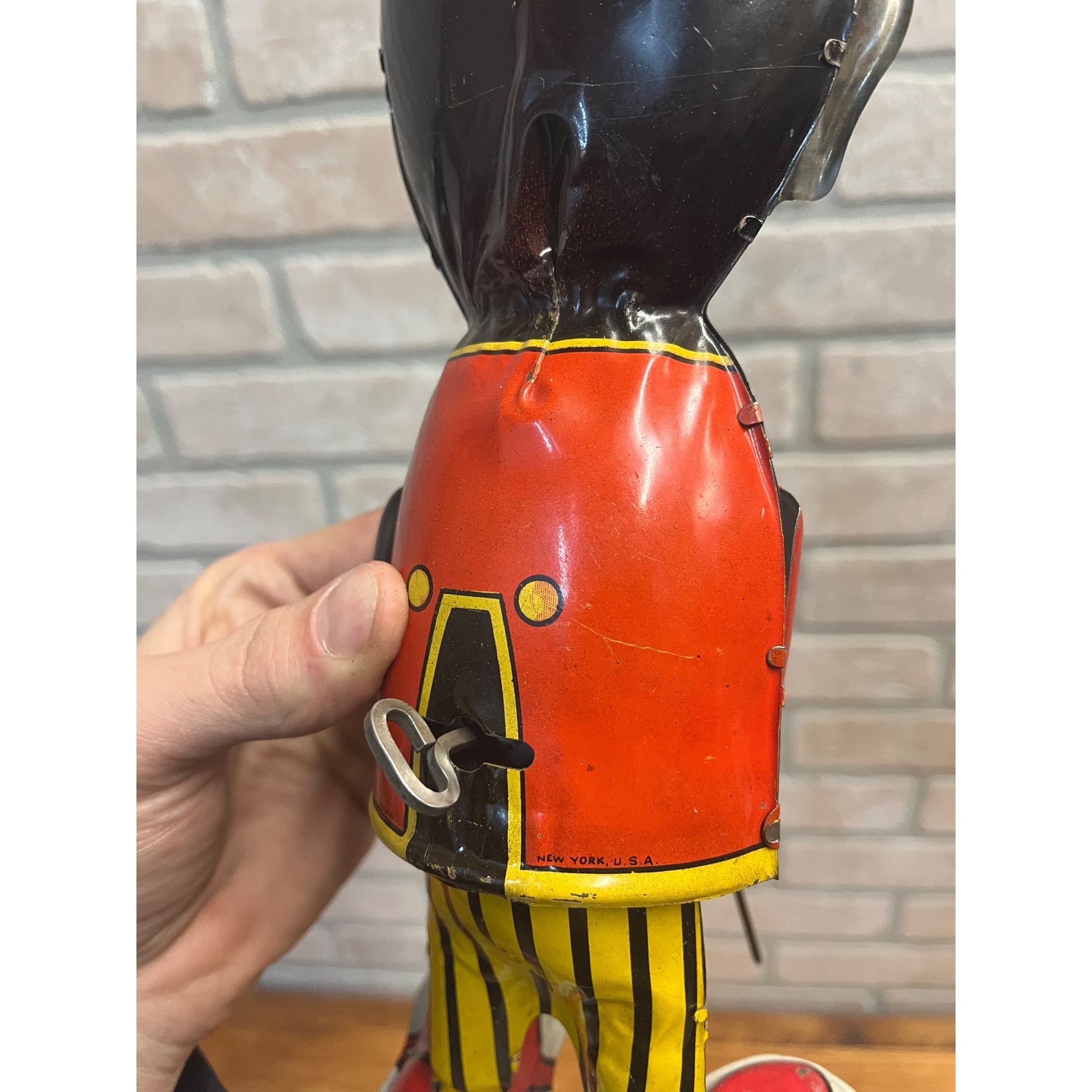 RARE Vintage Louis Marx & Co. Mammy's Boy Wind Up Tin Litho Walker Toy