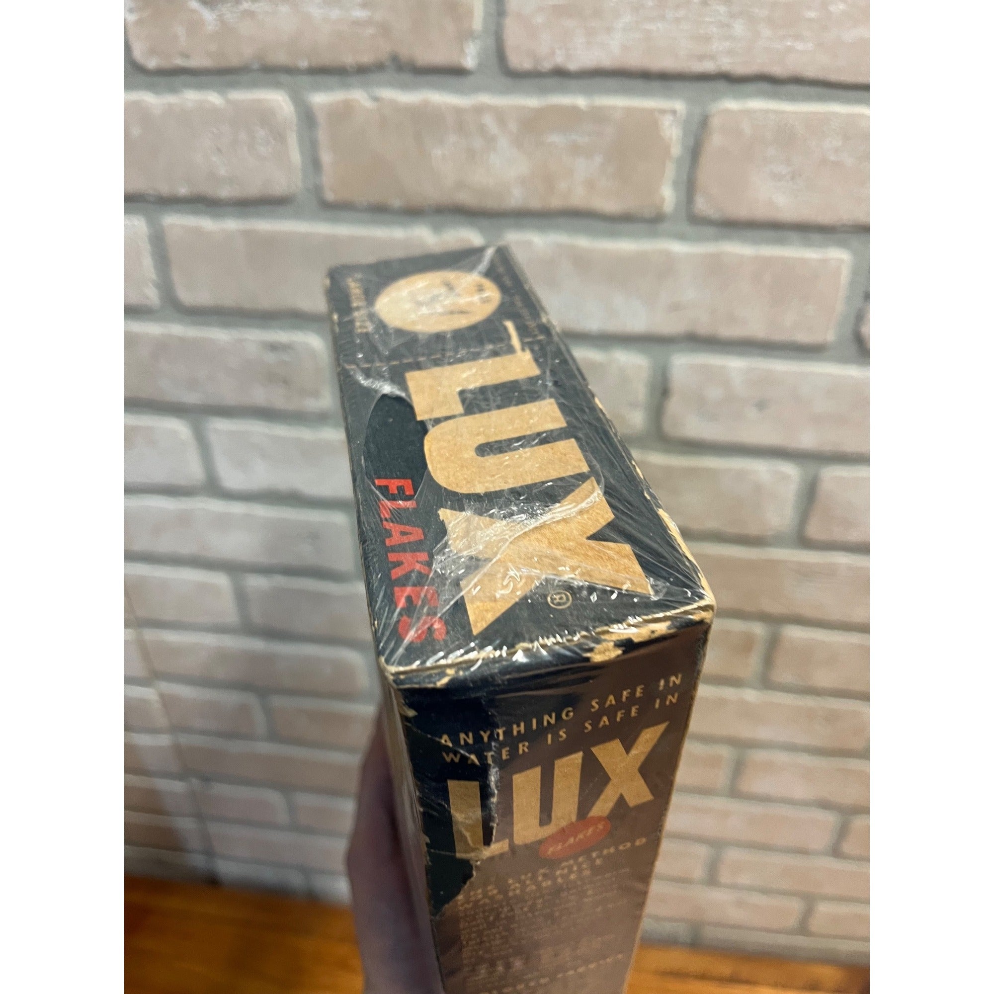 Vintage 1950s Lux Flakes Soap Laundry Cleaner Box Decor Prop Advertising