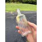 Vintage Clear Mayr's Wonderful Stomach Remedy Chicago Bottle Embossed I 6"