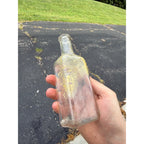 Vintage Clear Mayr's Wonderful Stomach Remedy Chicago Bottle Embossed I 6"