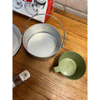 Vintage Boy Scouts of America Aluminum Cook Mess Kit w/ Bag Pot Regal Red
