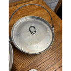 Vintage Boy Scouts of America Aluminum Cook Mess Kit w/ Bag Pot Regal Red
