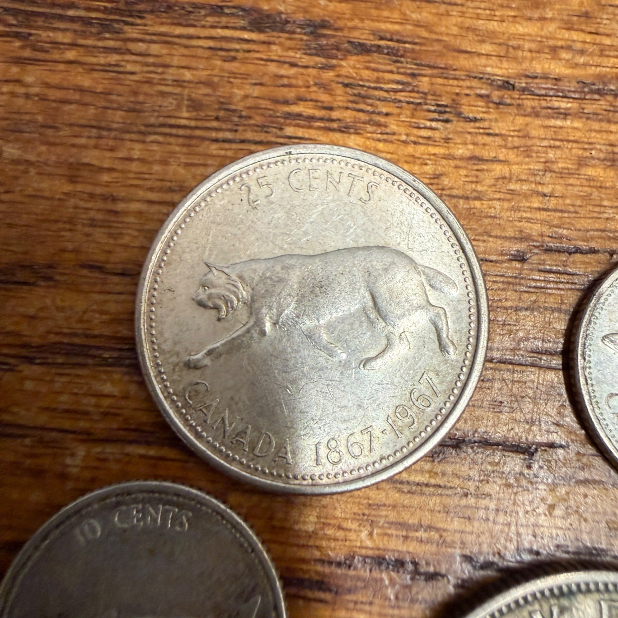 Misc Foreign Silver Coins 1967 Canada 1933 Florin Dimes Quarters