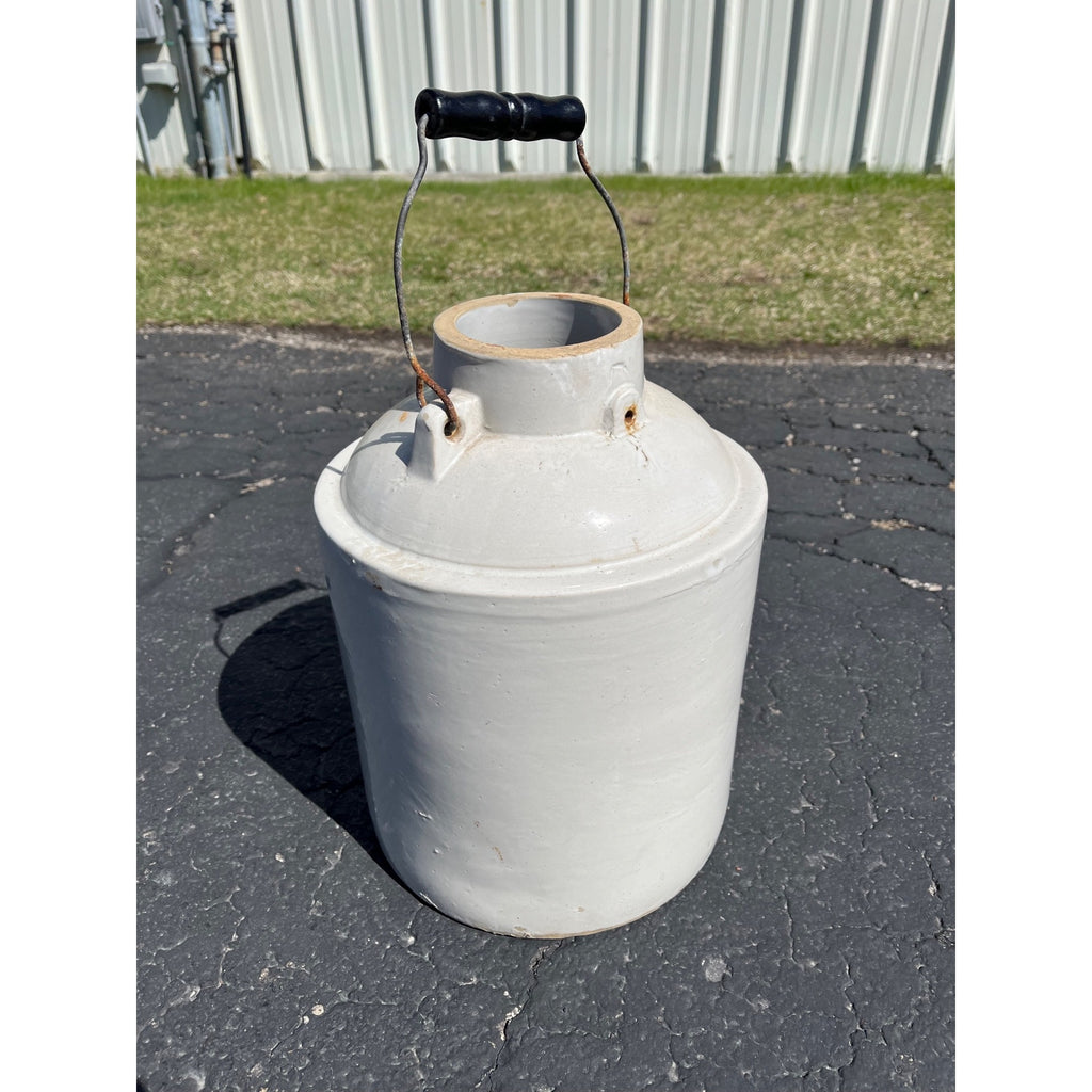 Antique Red Wing Union 3 Gallon Stoneware Canning Jar w/ Bail Handle - No Lid