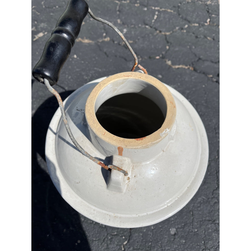 Antique Red Wing Union 3 Gallon Stoneware Canning Jar w/ Bail Handle - No Lid