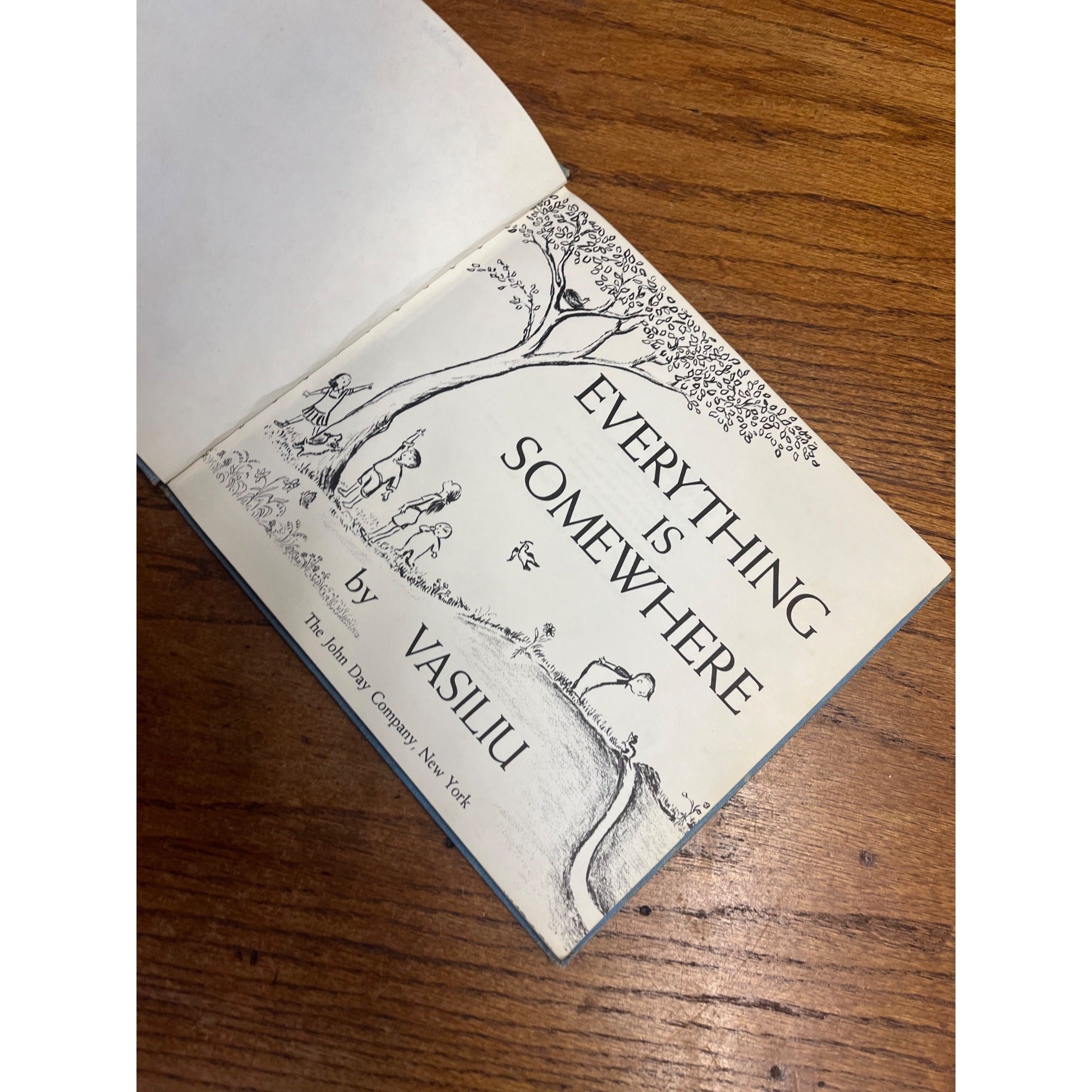 Vintage Everything Is Somewhere Children's Hardcover Book Catholic Religious By Vasiliu 1959