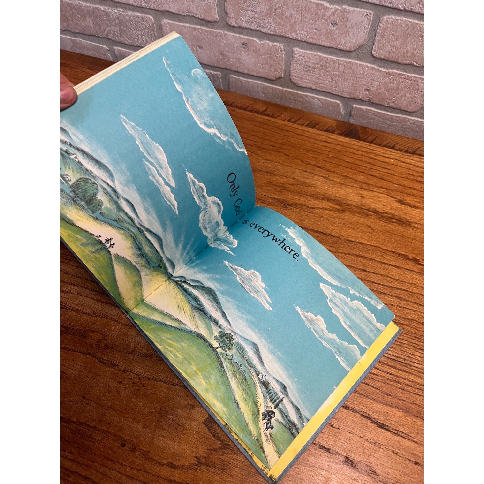 Vintage Everything Is Somewhere Children's Hardcover Book Catholic Religious By Vasiliu 1959