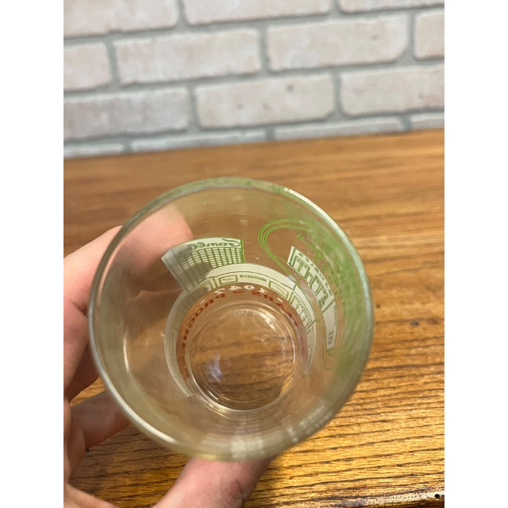1947 Gambles Department Store 22 Years of Progress Glass Tumbler Measuring Glass