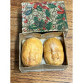 Vintage Kirks Baby Head Face Figural Beeswax Soap Bars w/ Box Unusual Oddity