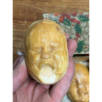 Vintage Kirks Baby Head Face Figural Beeswax Soap Bars w/ Box Unusual Oddity