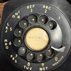 Vintage Black Western Electric Rotary Phone Telephone Handset Untested