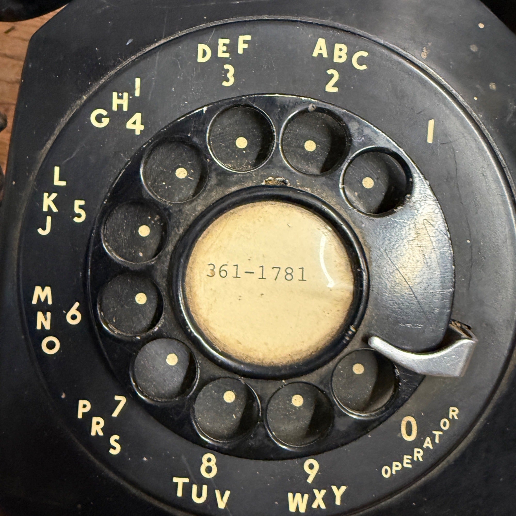 Vintage Black Western Electric Rotary Phone Telephone Handset Untested