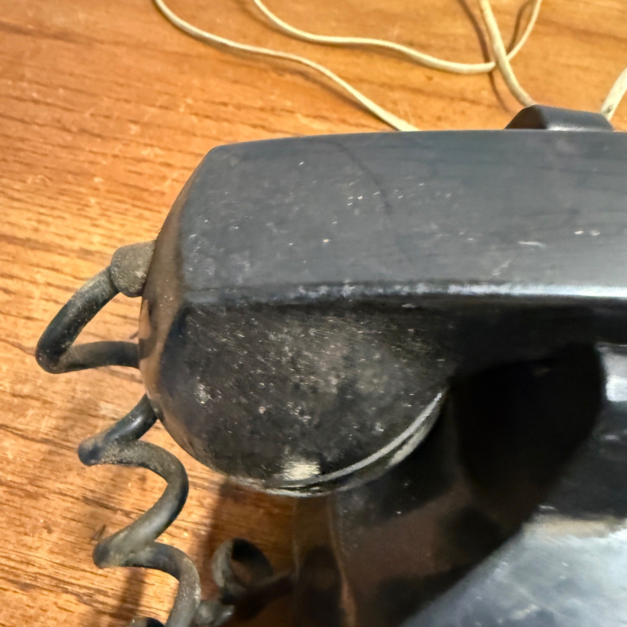 Vintage Black Western Electric Rotary Phone Telephone Handset Untested