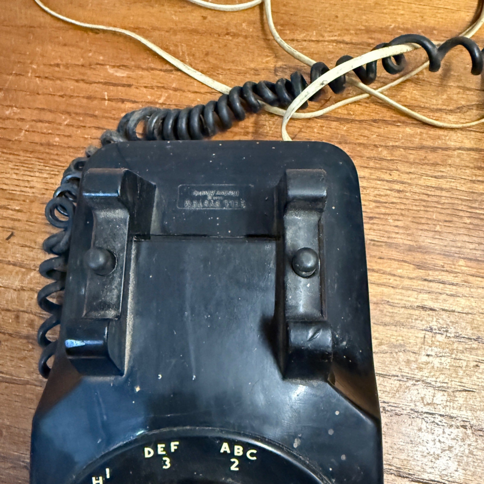 Vintage Black Western Electric Rotary Phone Telephone Handset Untested