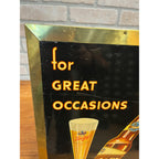 Vintage 1940s Schlitz Milwaukee Beer Tin-Over-Cardboard Advertising Bar Sign TOC