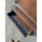 Vintage Daisy Mahogany Wooden Secretary Butler's Desk