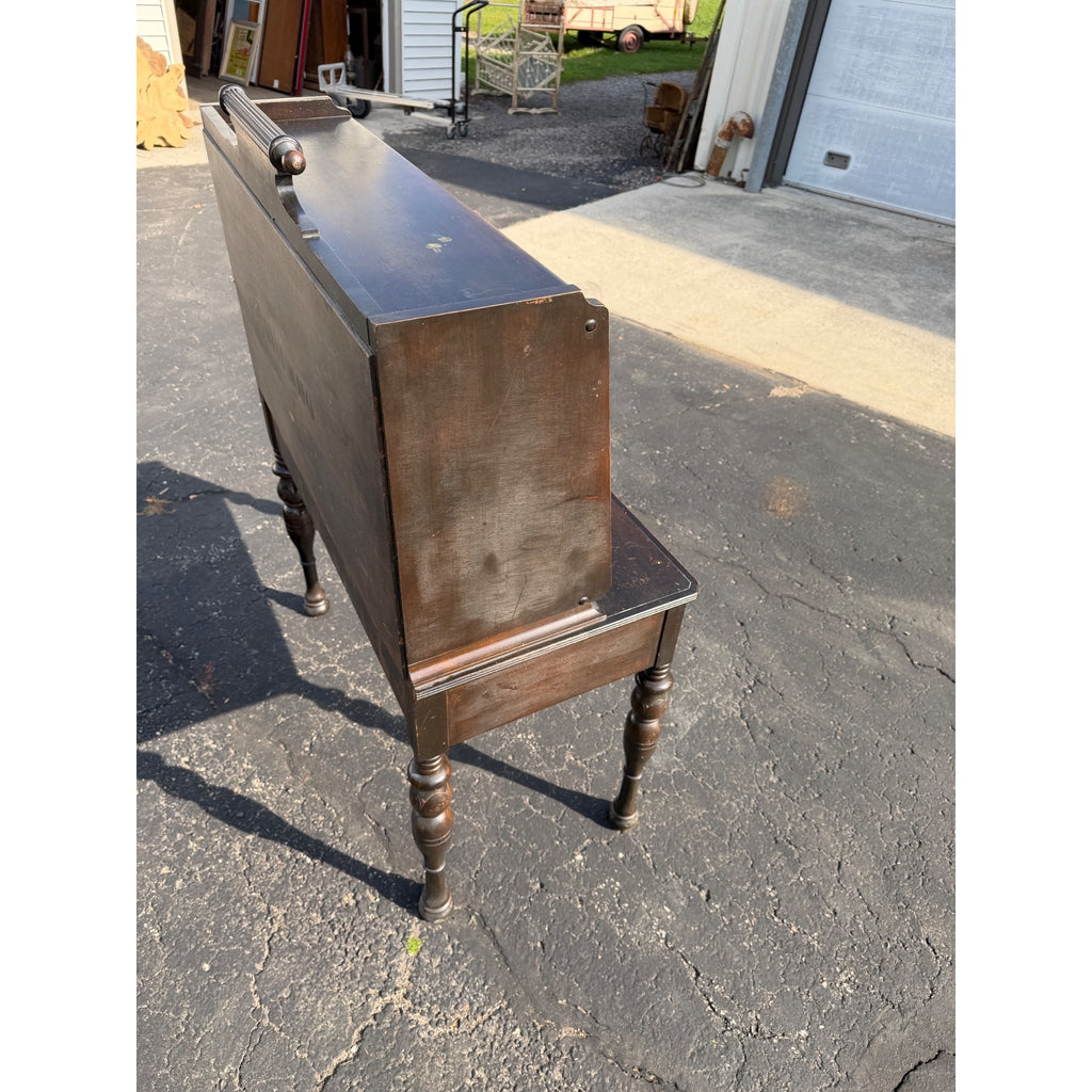 Vintage Daisy Mahogany Wooden Secretary Butler's Desk