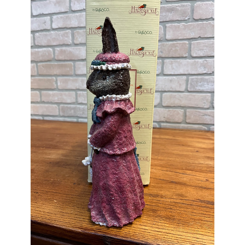 1998 Enesco Linda Baldwin Haresnickle Rabbit w/ Parasol Easter Figure #471380