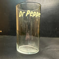 Vintage Dr Pepper Soda Fountain Glass Stright 4" White ACL