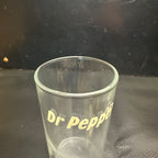 Vintage Dr Pepper Soda Fountain Glass Stright 4" White ACL